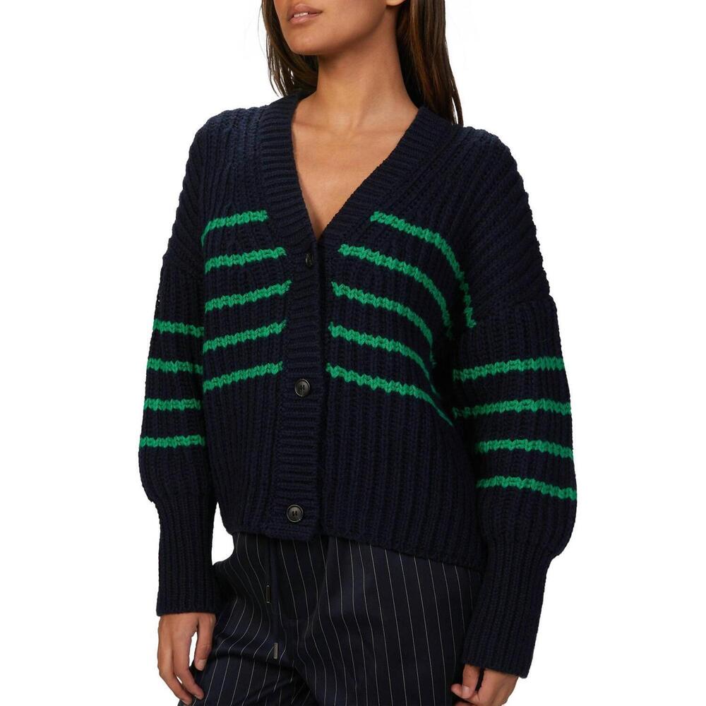 NEW MUNTHE tupper knit cardigan in indigo